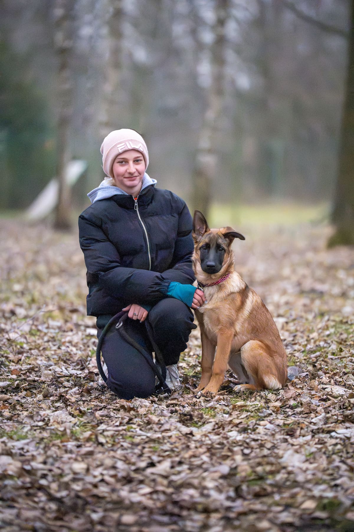 Členka klubu se psem na cvičišti ZKO Doudleby nad Orlicí